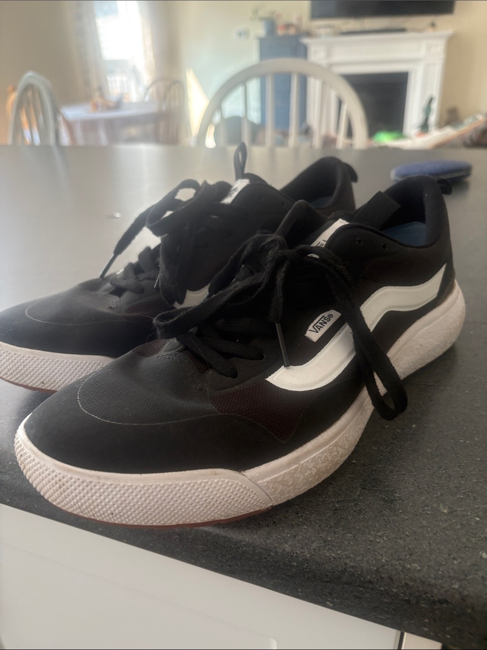 Vans Men's Black & White UltraRange Sneakers